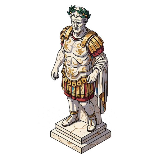 julius caesar statue