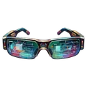 augmented reality glasses Oil Painting icon