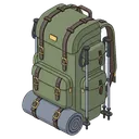 backpack Isometric icon