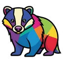 badger Pop Art icon