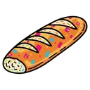 baguette Pop Art icon