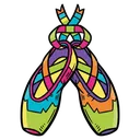 ballet shoes Pop Art icon