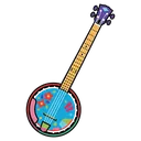 banjo Pop Art icon