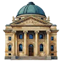 bank building Oil Painting icon