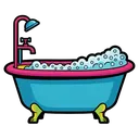 bathtub Pop Art icon