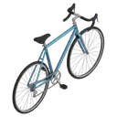 bicycle Isometric icon