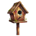 bird house Oil Painting icon