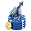 blue chip investment icon