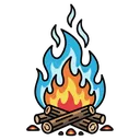 bonfire Pop Art icon