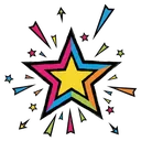 brand awareness star Pop Art icon