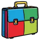 briefcase Pop Art icon