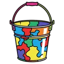 bucket Pop Art icon