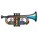 bugle Pop Art icon