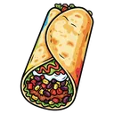 burrito Pop Art icon