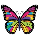 butterfly Pop Art icon