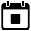 calendar date Solid Glyph icon