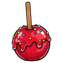 candy apple Pop Art icon