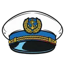 captain hat Pop Art icon