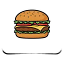 cheeseburger Pop Art icon