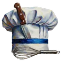 chef hat kitchen Oil Painting icon