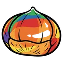 chestnut Pop Art icon