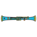 clarinet Pop Art icon