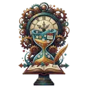 clock time management Oil Painting icon