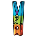 clothespin Pop Art icon
