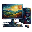 computer Oil Painting icon