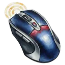 computer mouse click Oil Painting icon