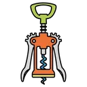 corkscrew Pop Art icon