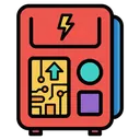 credit card chip reader Pop Art icon
