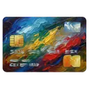 credit card Oil Painting icon