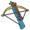 crossbow Pop Art icon