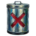 delete trash can Oil Painting icon