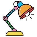 desk lamp Pop Art icon