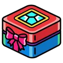 diamond engagement ring box Pop Art icon