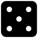 dice six Solid Glyph icon
