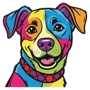 dog Pop Art icon