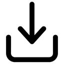 download button Line Art icon