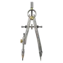 drafting compass tool Photorealistic icon