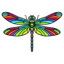 dragonfly Pop Art icon