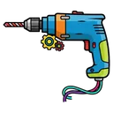 drill Pop Art icon