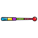 drum stick Pop Art icon