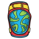 elbow pad Pop Art icon