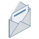 email envelope Isometric icon