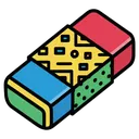 eraser Pop Art icon