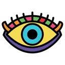 evil eye Pop Art icon