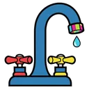 faucet Pop Art icon