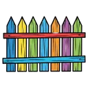 fence Pop Art icon